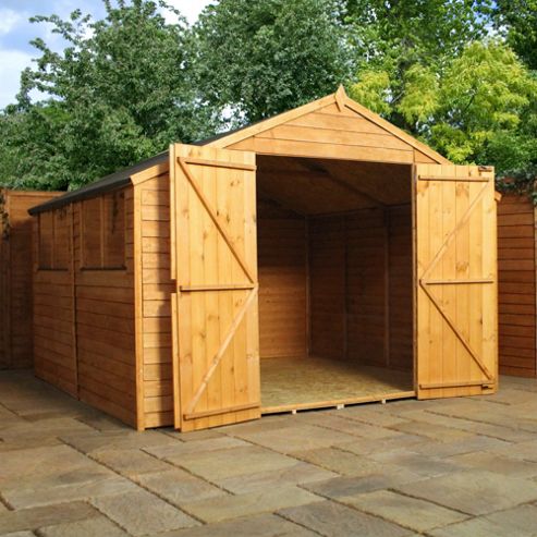 Buy Mercia Apex Overlap Large Shed from our Wooden Sheds range - Tesco