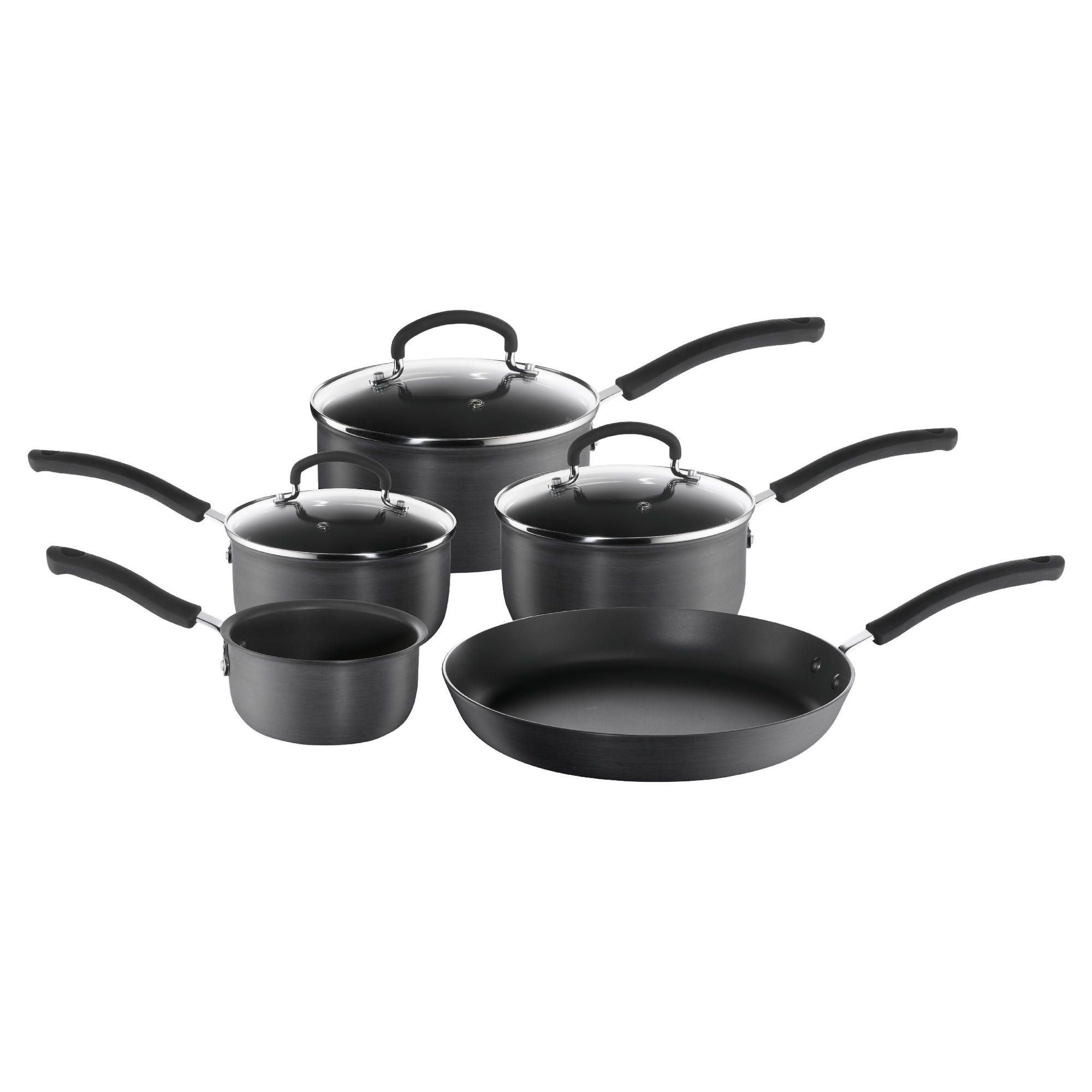Tefal Hard Anodised 5 piece Sauce Pan Set