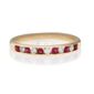 9ct Gold Diamond And Ruby Eternity Ring, J