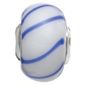 Truth Blue Stripe Glass Charm