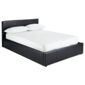 Hanson Double Faux Leather Ottoman Storage Bed Frame, Black