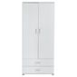 Fresno Double Wardrobe, White