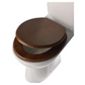 Tesco Wooden Toilet Seat -  Walnut Effect