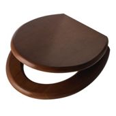 Slow Close Toilet Seat, Walnut Effect