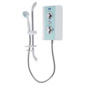 Creda Contemporary Electric Shower 9.5Kw White & Blue