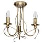 Tesco Lighting Candelabra Ceiling Fitting 3 Light Antique Brass Finish