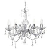 Tesco Lighting Marie Therese Five Light Ceiling Fitting Chrome