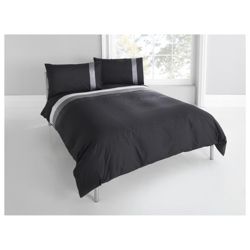 Tesco Nanza Duvet Set Kingsize, Black
