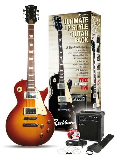 Image of Rockburn Lp Style Ultimate Guitar Pack - Sunburst