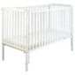 Saplings Jessica Cot With Mattress, White
