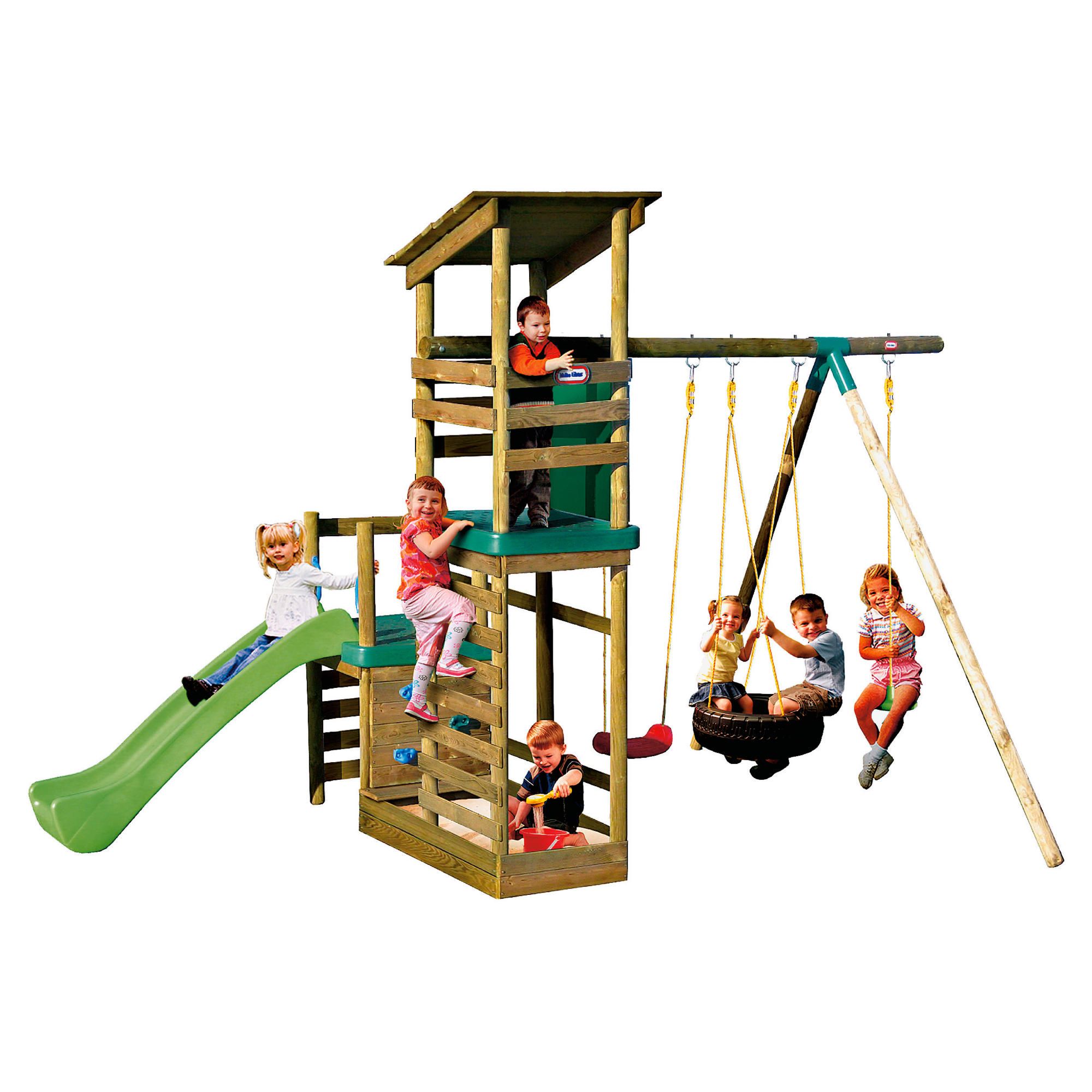 Little Tikes Buckingham Climb Slide 'n? Sand Play Swing Set at Tesco Direct