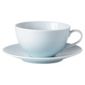 Gordon Ramsay Set of 4 Teacups and Saucers, Turquoise.
