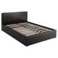 Hanson Double Faux Leather Ottoman Storage Bed Frame, Brown