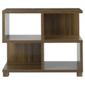 Camden Low Bookcase, Walnut-effect