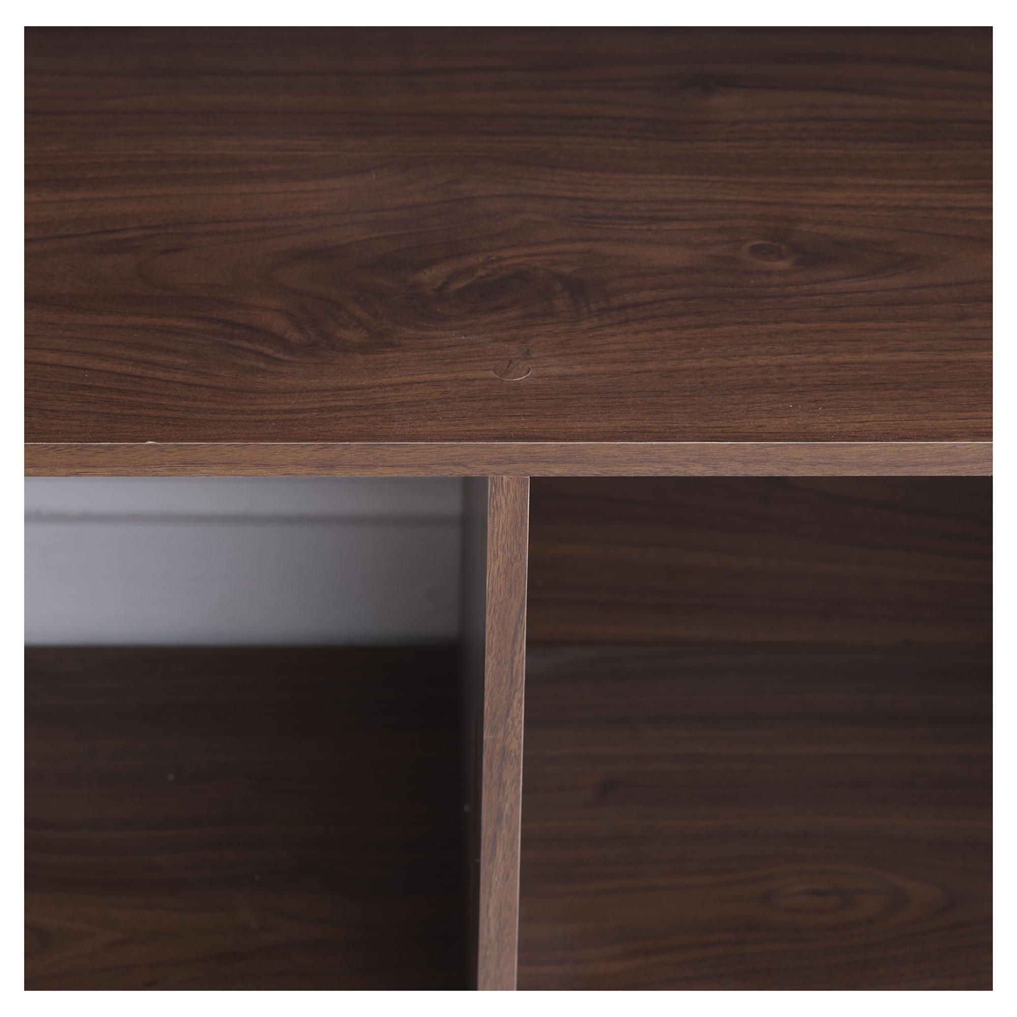 Seattle Corner Desk,  Walnut Effect