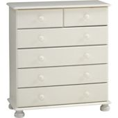 Home Essence Balham 2 over 4 Chest of Drawers in White