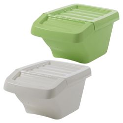 Wham Medium recycling storage boxes 2 pack