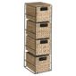 Water Hyacinth Set Of 4 Drawers
