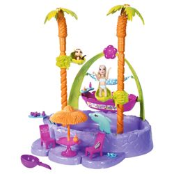 Polly Pocket Island Adventure Splash Playset Doll