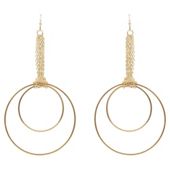 Elspeth Gibson Gold Double Hoop Earrings