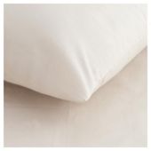 Tesco Twin Pack Pillowcase, Biscuit