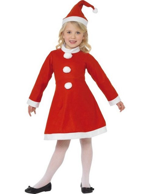 Image of Child Santa Girl Costume Small