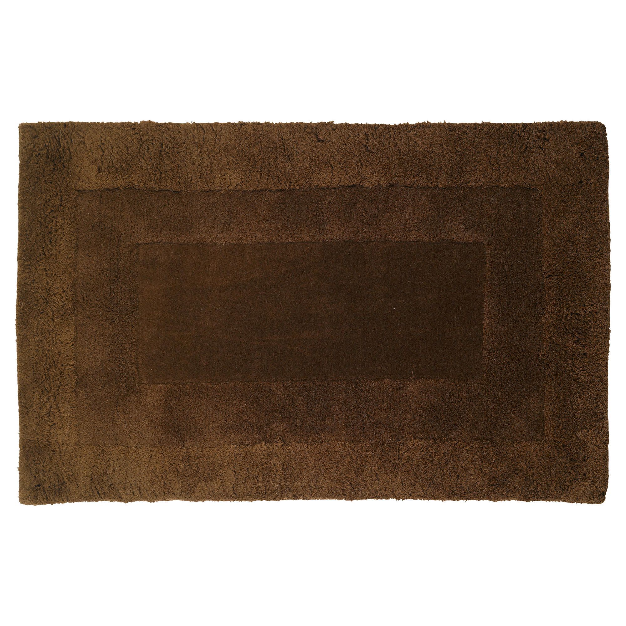 Tesco Tiered Wool Rug, Chocolate 120X170cm