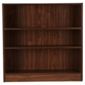 Fraser 3 Shelf Wide Bookcase, Walnut-effect