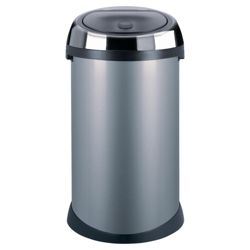 Brabantia 50L metallic grey touch bin