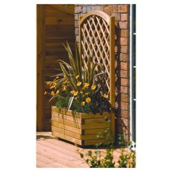 Rowlinson Rectangular Planter with Lattice