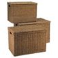 Seagrass Lidded Baskets Set Of 3