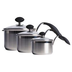 Easy Grip 3 piece Arc Saucepan Set