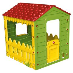 Starplast Plastic Playhouse, Green/Yellow