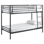 Mika Twin Bunk Bed Frame, Black