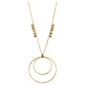 Elspeth Gibson Gold Double Hoop Necklace