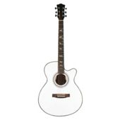 Martin Smith W401E Electro Acoustic Guitar White W-401E-WHT