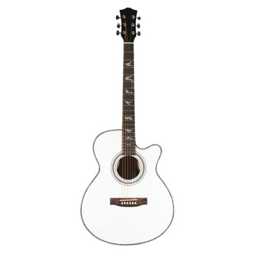Image of Martin Smith W-401e Electro Acoustic Guitar With Cutaway - White