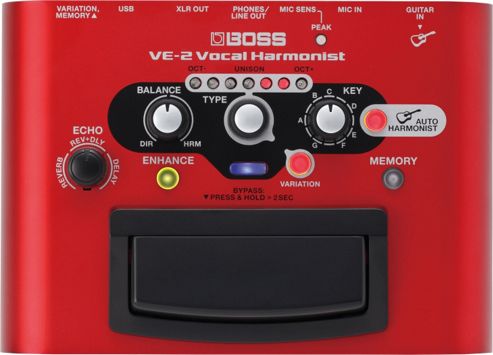 Image of Boss Ve-2 Vocal Harmonist Studio Level Vocal In An Easy To Use Stompbox