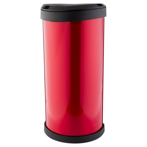 Image of Curver 40l Deco One Touch Bin Red