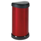 Curver Deco One Touch Bin Red.