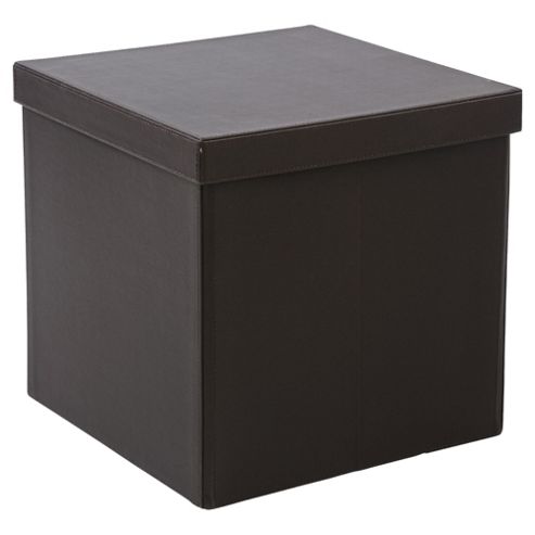 Image of Tesco Leather Effect Collapsible Cube