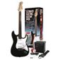 Rockburn ST Style Electric Guitar Pack - Black