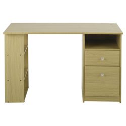 Isaac Straight Desk, Oak Effect