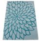 Tesco Rugs Large Flower Rug, Teal 120x170cm