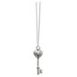 Sterling Silver And Diamond Key Pendant