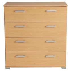 Fresno 4 Drawer Chest, Beech-Effect