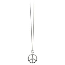 Sterling Silver Peace Sign Pendant