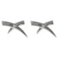 Sterling Silver And Diamond Kiss Stud Earrings