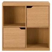 Seattle Storage Cube with Doors, Oak-effect