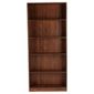 Fraser 5 Shelf Wide Bookcase, Walnut-effect